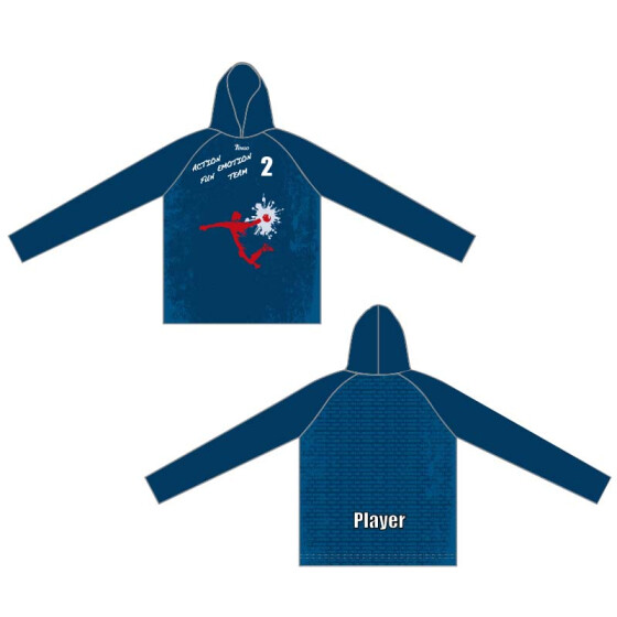Action-Fun-Emotion-Team Hoodie Flash blau