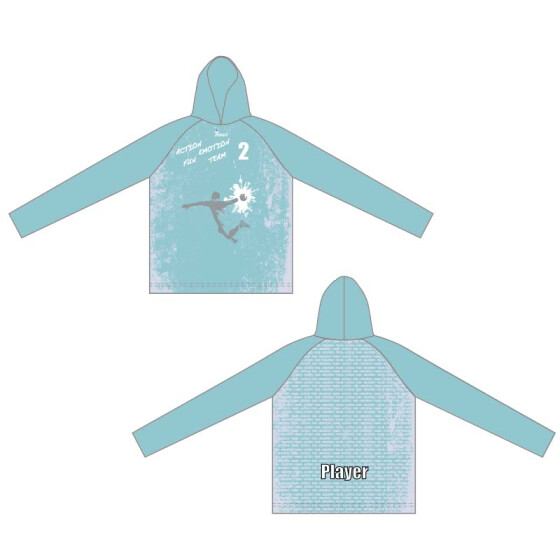 Action-Fun-Emotion-Team Hoodie Flash t¸rkis