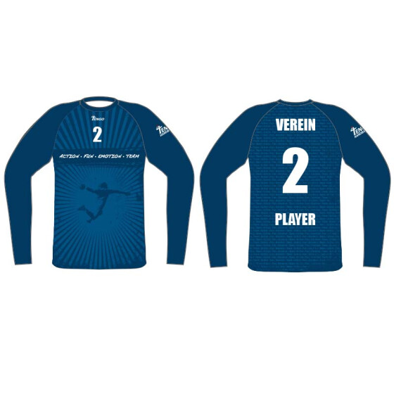 Action-Fun-Emotion-Team Longsleeve Stella blau