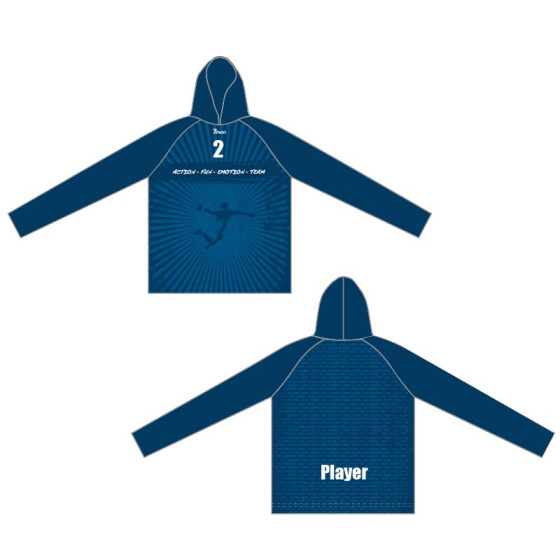 Action-Fun-Emotion-Team Hoodie Stella blau