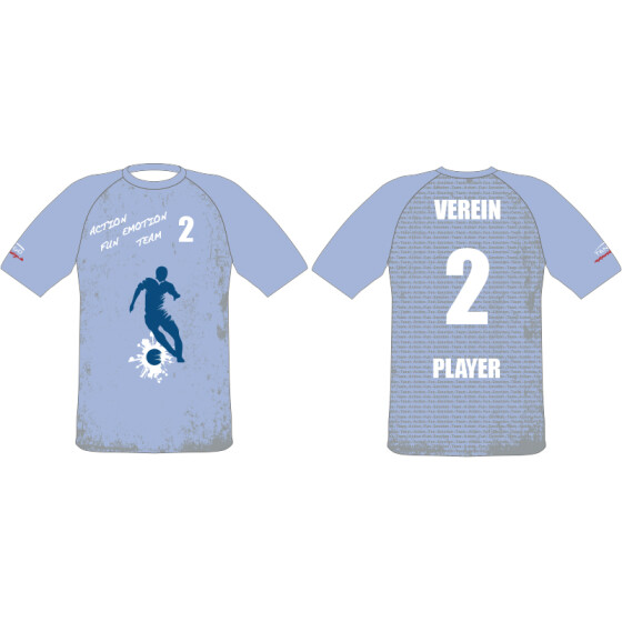 Action-Fun-Emotion-Team Shirt Flash hellblau
