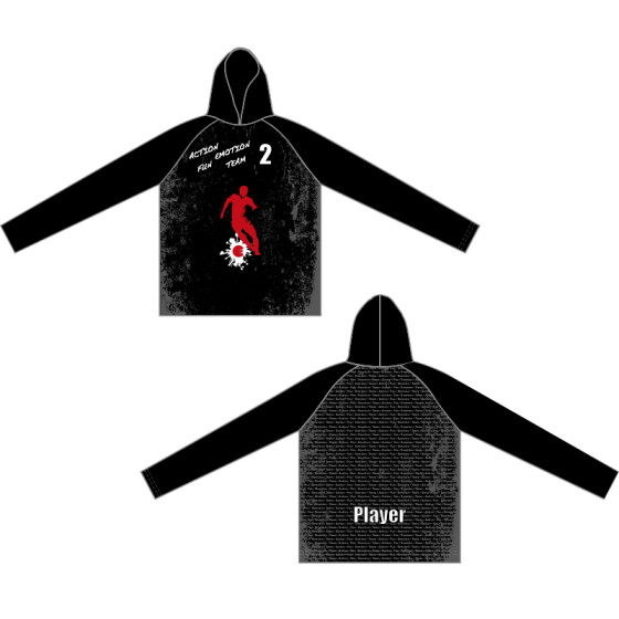 Action-Fun-Emotion-Team Hoodie Flash schwarz