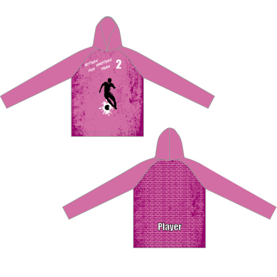 Action-Fun-Emotion-Team Hoodie Flash pink