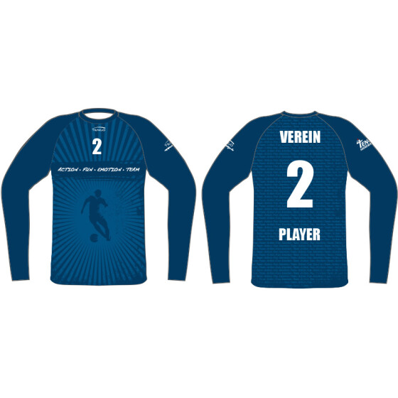 Action-Fun-Emotion-Team Longsleeve Stella blau