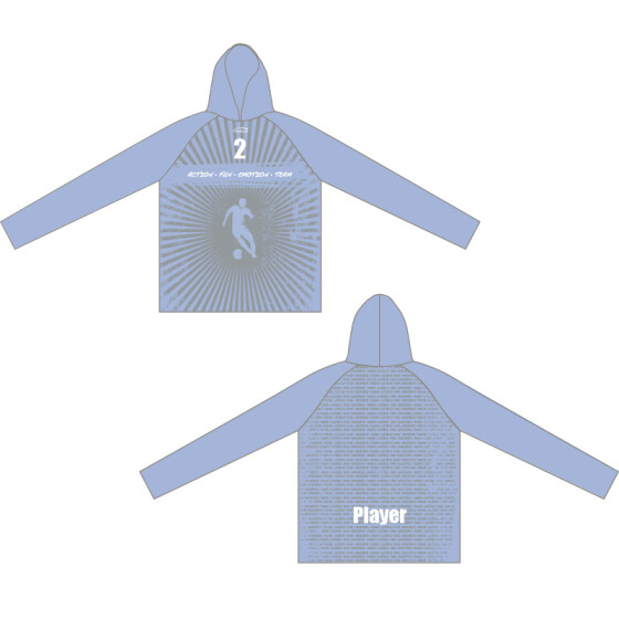 Action-Fun-Emotion-Team Hoodie Stella hellblau