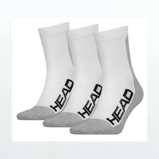 Head Socks Tennis Performance 3P Unisex white/grey