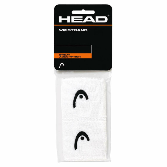 Head Wristband 2,5&quot; white 2er Pack