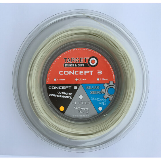 Target Concept 3 pearl/weiß 200m-Rolle 1,28