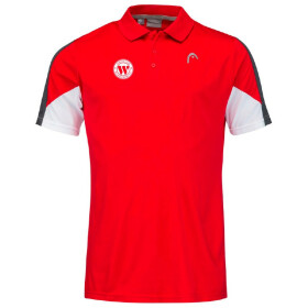 Head Club Tech Polo Men red inkl. TC Wilmersdorf-Logo