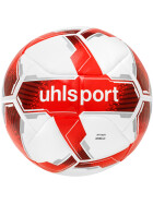 uhlsport Attack Addglue Fussball wei&szlig;/rot/silber