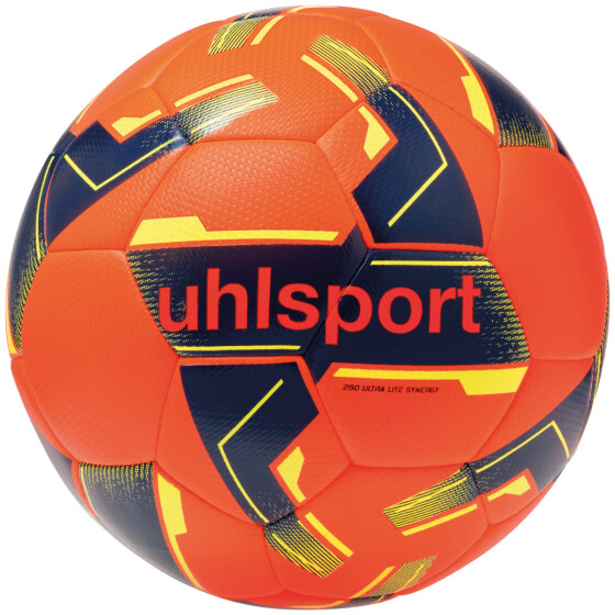 uhlsport 290 Ultra Lite Synergy Fussball fluo orange/gelb/blau