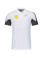 Head Club Tech Polo Men white/navy inkl. Logo VfL Kamen