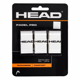 Head Padel Pro Overgrip 3er wei&szlig;