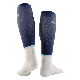 CEP The Run Compression Socks tall blue/off white Men