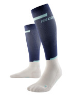 CEP The Run Compression Socks tall blue/off white Men