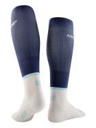 CEP The Run Compression Socks tall blue/off white Men