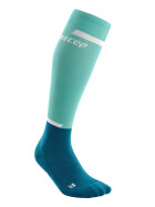 CEP The Run Compression Socks tall ocean/petrol Women