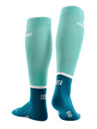 CEP The Run Compression Socks tall ocean/petrol Women