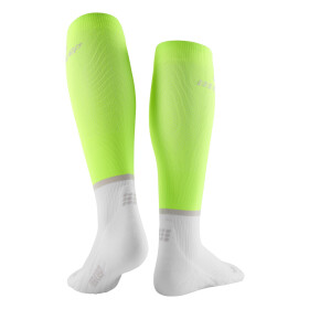 CEP The Run Compression Socks tall green/white Women