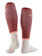 CEP The Run Compression Socks tall red/off white Women