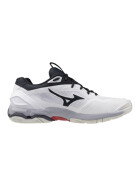 Mizuno Wave Stealth 6 / White/salsa/vulcan