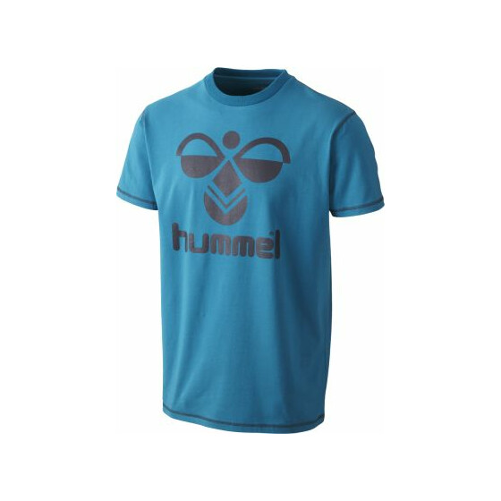 Classic Bee Baumwoll-T-Shirt / oriental blue-nine iron
