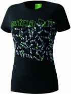 Erima Stylo-Mylo T-Shirt Damen / schwarz-anthrazit-green