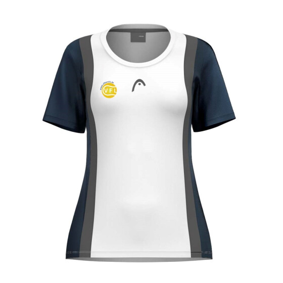 Head Club 25 Tech T-Shirt Women navy/white incl. Logo VfL Kamen