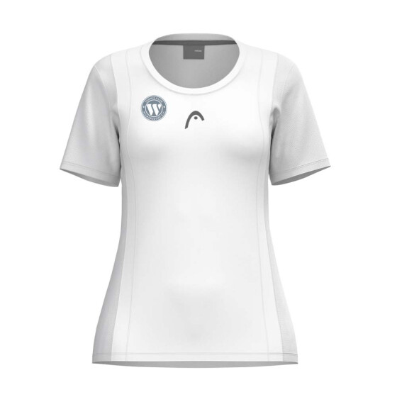 Head Club 25 Tech T-Shirt Women white incl. TC Wilmersdorf-Logo