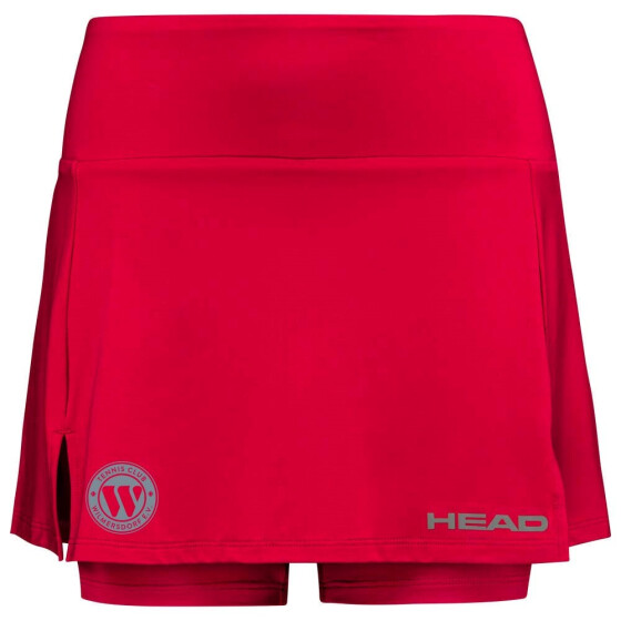 Head Club Basic Skort Women red inkl.TC Wilmersdorf-Logo