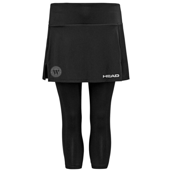Head Club 3/4 Tights Skort Damen black inkl. TC Wilmersdorf-Logo