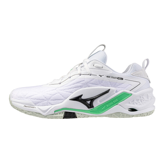 Mizuno Wave Stealth Neo 2 / White/Black/Frozen Emerald