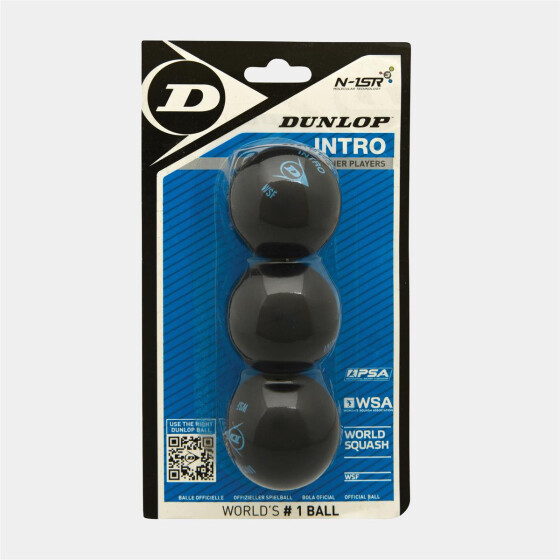 Intro Squash Ball 3Ball Blister - blue dot
