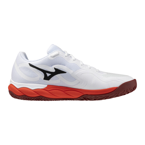 MIZUNO SHOE WAVE ENFORCE COURT CC Fiery Red/White/Sun-Dried Tomato