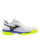 MIZUNO SHOE WAVE EXCEED COURT CC White/Dazzling Blue/LightYellow