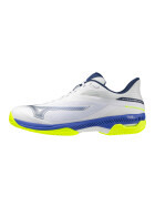 MIZUNO SHOE WAVE EXCEED COURT CC White/Dazzling Blue/LightYellow