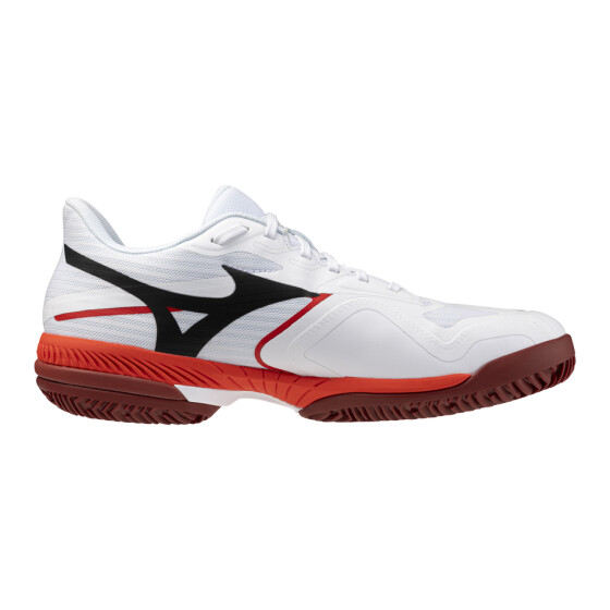 MIZUNO SHOE WAVE EXCEED COURT CC Fiery Red/White/Sun-Dried Tomato