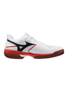MIZUNO SHOE WAVE EXCEED COURT CC Fiery Red/White/Sun-Dried Tomato