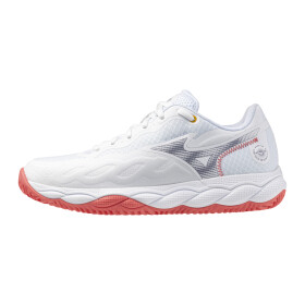 MIZUNO SHOE WAVE ENFORCE COURT CC WOS White/Pinkesque/Barbados Cherry