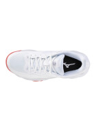 MIZUNO SHOE WAVE ENFORCE COURT CC WOS White/Pinkesque/Barbados Cherry