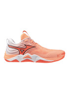 Mizuno Wave Momentum Elite Flamingo Coral/Lava Orange/White