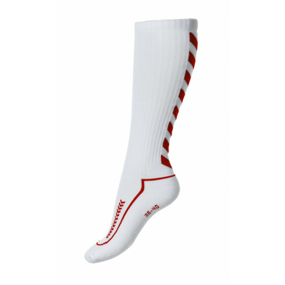 Advanced Indoor Socken lang / white-true red